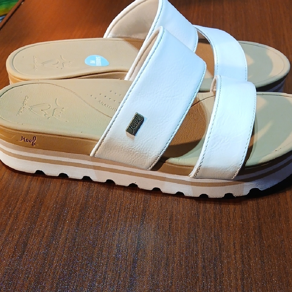 Women's White Sandals - Picture 2 of 8